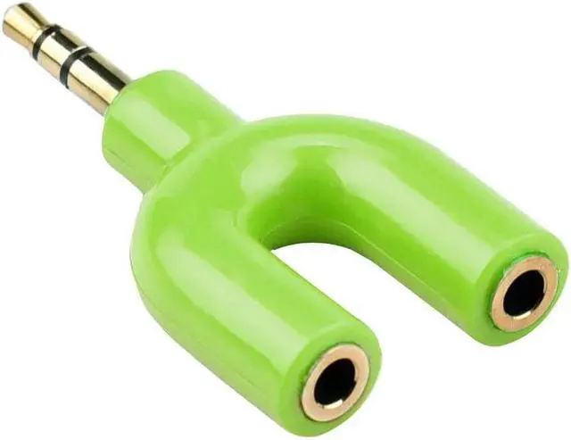 Alt view image 5 of 5 - 3.5 mm Stereo Audio Y-Splitter 2 Female To 1 Male Cable Adapter for Earphone Headphones Mole phone Computer MP3