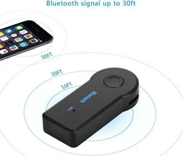 Alt view image 5 of 5 - Bluetooth Transmitter Receiver Portable 3.5mm AUX Audio Wireless Adapter for Car TV PC Bluetooth Receiver Kit