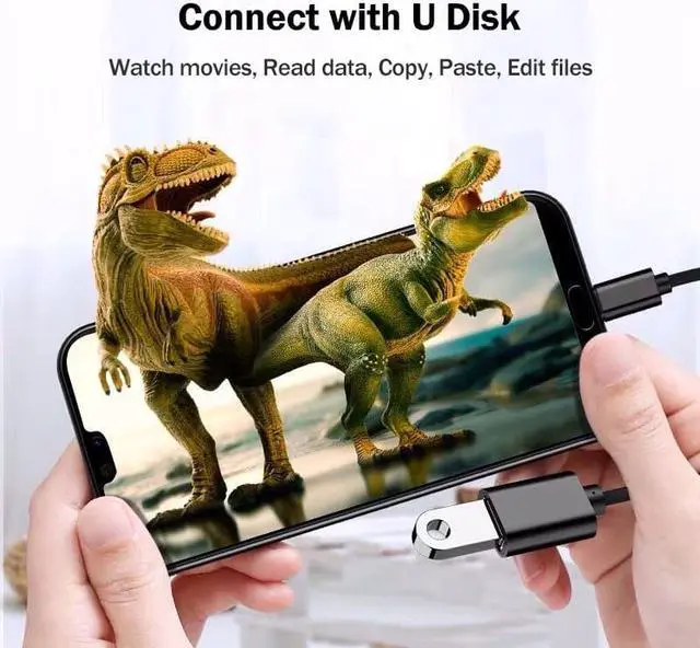 Alt view image 5 of 5 - to Type-C OTG Adapter Cable for  Galaxy A40 A50 A60 A70 A80 A50S A70S A31 A41 A51 A71 M30 M40 M31  C OTG Converter