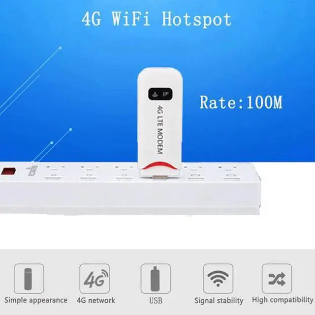 Alt view image 2 of 5 - 4G/3G 100Mbps Mini USB Wifi Router USB Modem Wireless Broadband Repeater Portable Hotspot Signal Booster