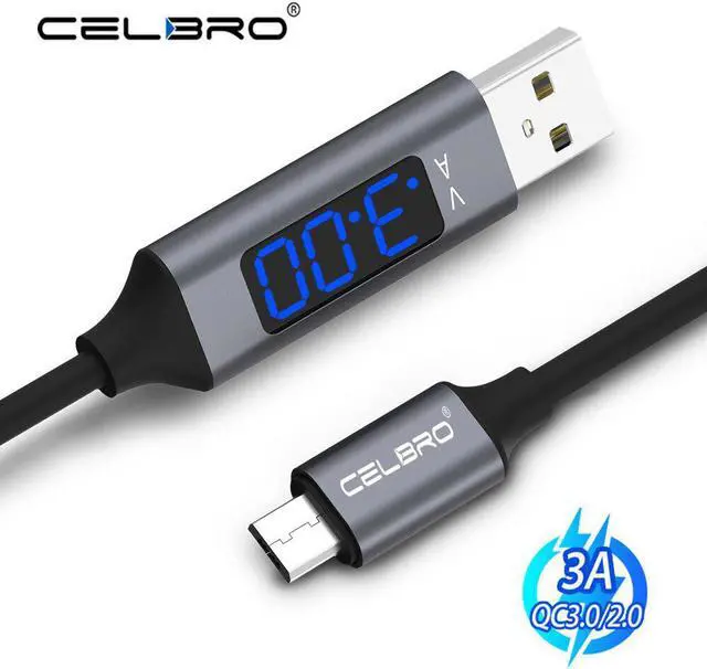 Main image of Usb Type C Charger Cable 3A Voltage Current Led Display Cavo Usb C  Cord Typec for  Galaxy S20 Ultra S20+ S9 S10 Plus