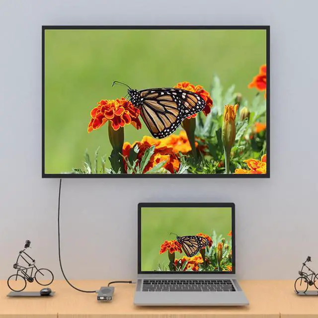 Alt view image 5 of 5 - C Hub 14 in 1 VGA Triple Display USB HUB 3.0 Adapter Dock for Pro Card Reader USB C HUB