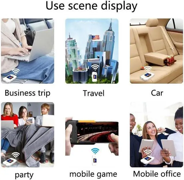 Alt view image 4 of 5 - 4G Wifi Router Mini Router 4G Wireless Portable Pocket WiFi Mobile Hotspot Car Wi-Fi Router