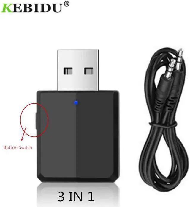 Main image of 3 IN 1 Bluetooth Transmitter Receiver Wireless Bluetooth 5.0 Adapter Mini 3.5mm AUX Stereo For Car Music For TV Newest