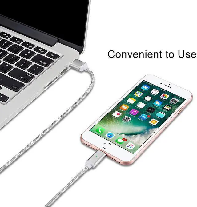 Alt view image 4 of 5 - 1.5M USB Type C/Micro USB/IOS 3IN1 Magnetic Cable USB-C Type-C Fast Charge Adapter Magnet Cable For iPhone  Mole Phone