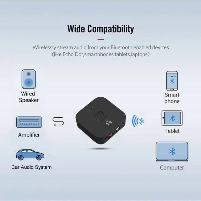 Alt view image 3 of 4 - Bluetooth 5.0 Receiver 3.5mm Jack APTX LL AUX 3.5 Music Receiver HiFi Audio Adapter For Car Blutooth Receptor