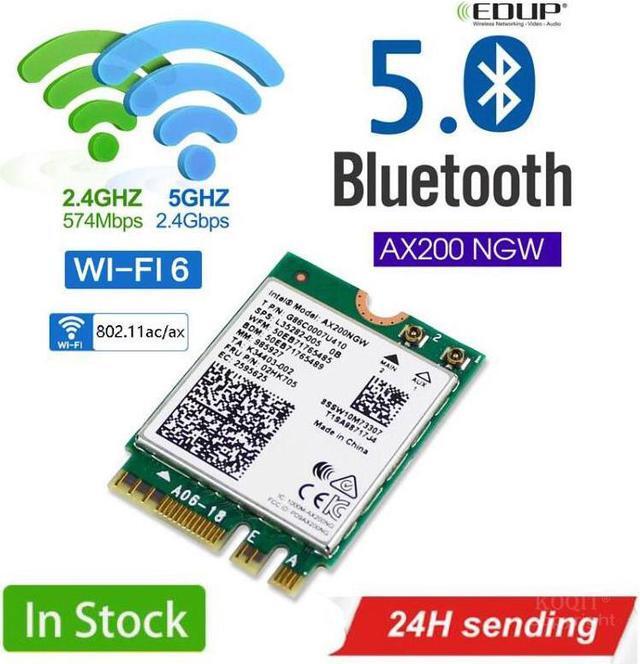 Main image of 2400Mbps Dual Band 5G 802.11ax Intel Wifi 6 AX200NGW M.2 Wireless Wi-Fi Network Card Adapter For Intel AX200 With BT 5.0 MU-MIMO