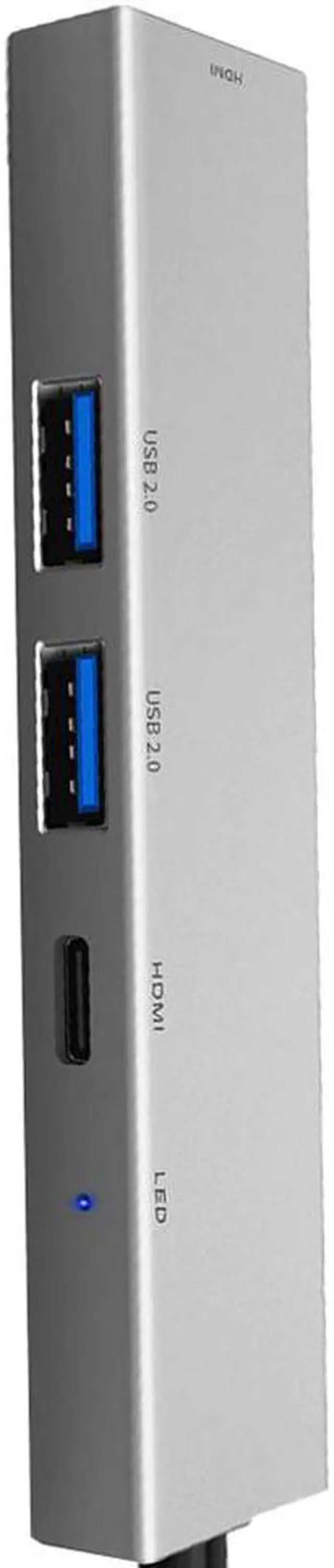 Alt view image 2 of 5 - Type C To HDMI Digital AV Multiport Hub 3.1 Adapter PD Charger For PC