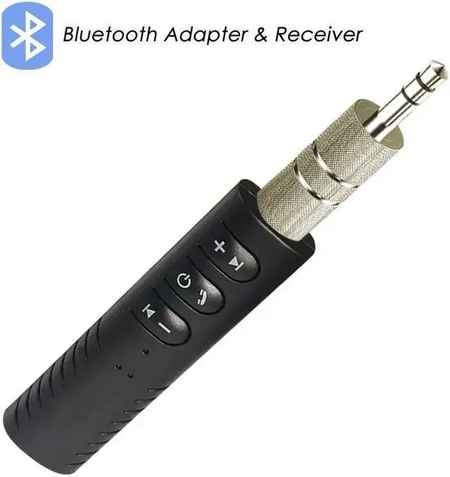 Alt view image 2 of 5 - Bluetooth Receiver Back-Clip 3.5mm Stereo Audio Adapter Blutooth Auxiliary Car Headphone Receiver Jack Hands-