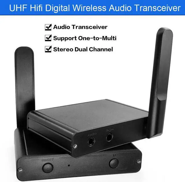 Main image of Hifi Digital Wireless Audio Adapter Music Sound Wireless Transmitter Receiver Transceiver With 3.5mm Audio Cable For Ipad