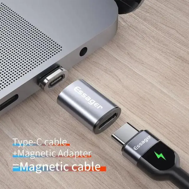 Alt view image 3 of 5 - Magnetic Micro USB Adapter For IPhone   Micro USB Female To Type C Male Cable Magnet Converters Connector