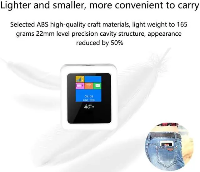 Alt view image 4 of 5 - 4G Wifi Router Mini Router 4G Wireless Portable Pocket WiFi Mobile Hotspot Car Wi-Fi Router with Sim Card Slot