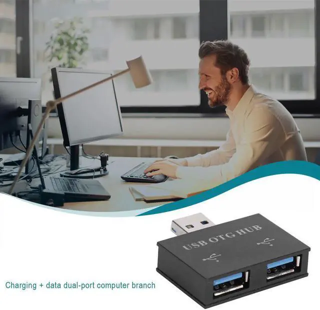 Alt view image 4 of 5 - Hub Mini  3.0 High Speed Hub Splitter Box For PC Laptop U Disk Card Reader Computer Splitter HUB