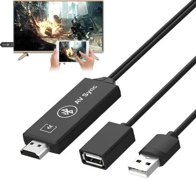 Main image of Micro USB Type C iOS 3 in 1 HDMI USB Bluetooth Cable to TV HDTV Audio Video Adapter for iPhone X 8 Plus XR