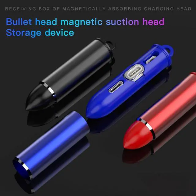 Alt view image 2 of 5 - Head Type C Micro USB 8 PIN Magnet Wire Tip Plugs Organizer Universal Cable Plug Connector Storage Box