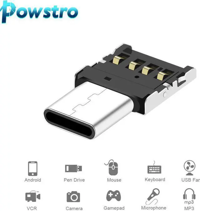 Main image of Type C USB-C Micro USB Adapter Type-C  Cable Connector For    Mouse Usb Flash Drive