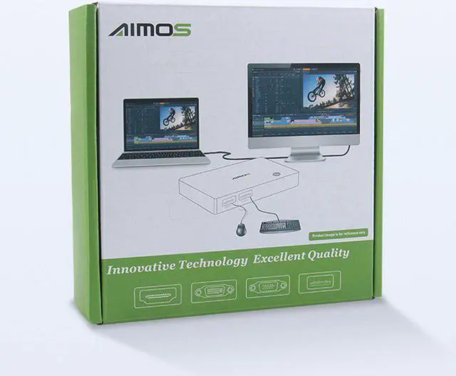 Alt view image 5 of 5 - 2.0 KVM Switch Switcher 4 in 4 out Mouse Keyboard Adapter Splitter Box Plug and Play For  Android PC Montoring Switcher