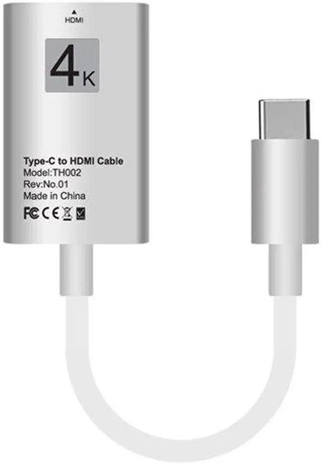 Alt view image 3 of 5 - C to HDMI Female Video Cable Adapter Converter For MacBook  Galaxy S8 S9 s10+ Note8 9 Note10+  HTC LG G5 to TV