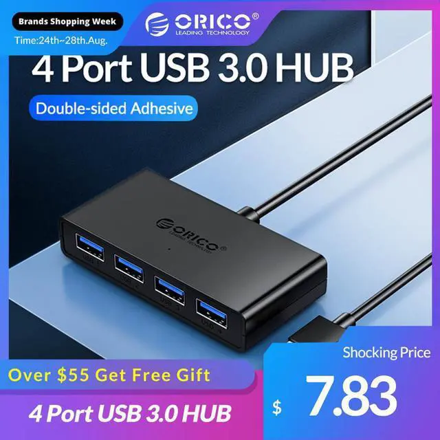 Main image of USB HUB 4 Port USB 3.0 Splitter With Micro USB Power Port Multiple High Speed OTG Adapter for Computer Laptop Accessories