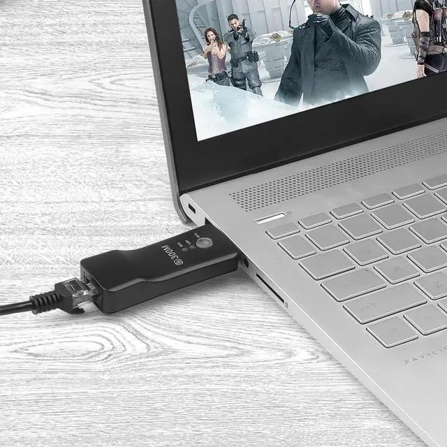 Alt view image 4 of 5 - 300Mpbs USB Wireless WiFi Smart TV Network Adapter Universal HDTV RJ45 Lan Port Repeater AP WPS for Samsung LG Sony TV