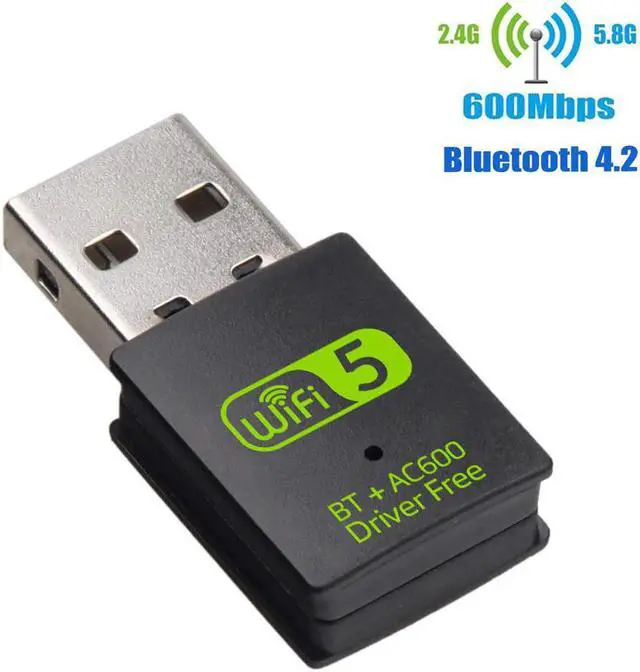 Main image of WiFi Bluetooth Adapter Dual Band Wireless External Receiver Dongle for PC Laptop NC99