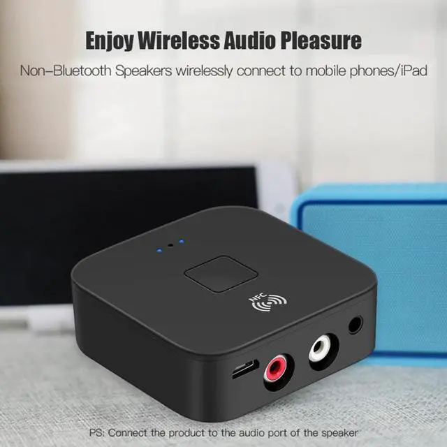 Alt view image 2 of 5 - Bluetooth 5.0 Receiver 3.5mm AUX RCA Jack Music Hifi Wireless Adapter Hands- Auto On/OFF Car Audio Receiver for TV Car