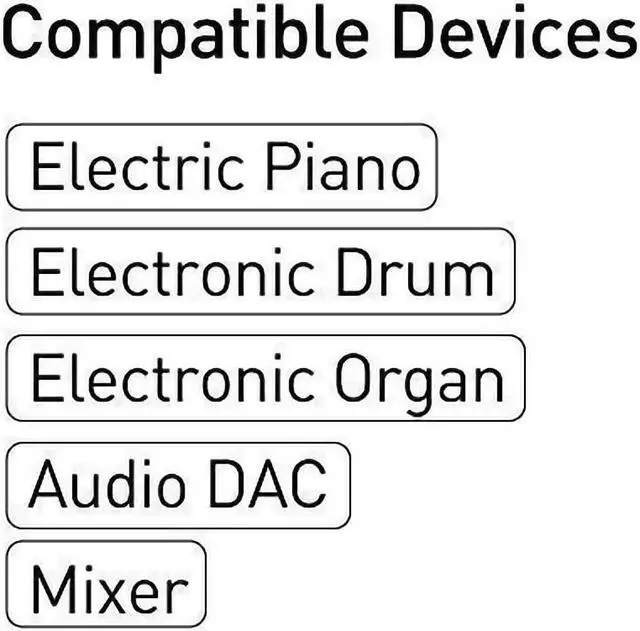 Alt view image 2 of 5 - to USB B Adapter  to MIDI Cable High Speed Cord for iPhone/iPad/iPod MIDI Keyboard USB Camera Audio 1m 1.5m