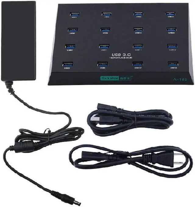 Alt view image 5 of 5 - 16 port Multiple usb 3.0 flash drive duplicator hub batch copy for HW 3G modems /TF card Reader U-Disk a-163