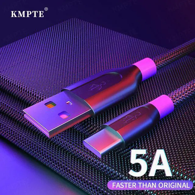 Main image of 5A USB Type C Cable For  P40 Mate P30 Pro Supercharge Quick Charge 3.0 For  Poco F2 Pro Fast Charging Charger Wire