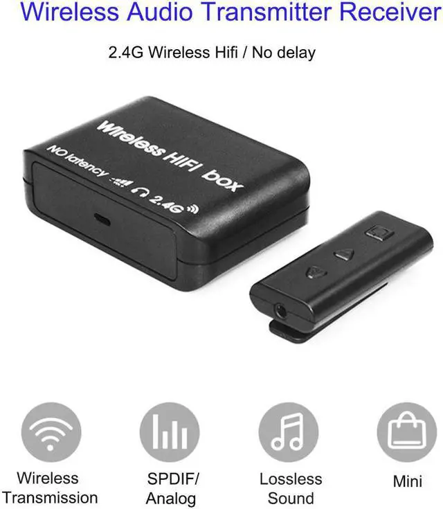 Alt view image 2 of 5 - 2.4Ghz HIFI Digital Wireless Audio Adapter Receiver Music Sound Wireless Transmitter Receiver with usb power Cable