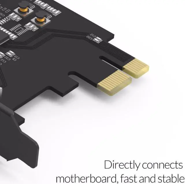 Alt view image 5 of 5 - 4 Port USB 3.0 PCI-E Express Card Adapter SuperSpeed Expansion Card USB3.0 HUB PCI-E Extender Card for Windows Mac OS