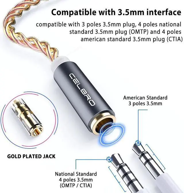 Alt view image 2 of 5 - HIFI DAC Earphone Amplifier Type-C to 3.5mm audio adapter to3.5mm chip for Android Phone PC Mac Audio Cable PCM 32t/384