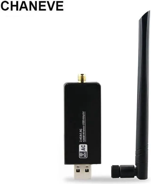 Alt view image 2 of 5 - RTL8812AU Chipset 5GHz 1200Mbps WiFi Adapter USB 3.0 Wireless Network Card + 5dbi antenna For Windows 7/8/10/kali Linux