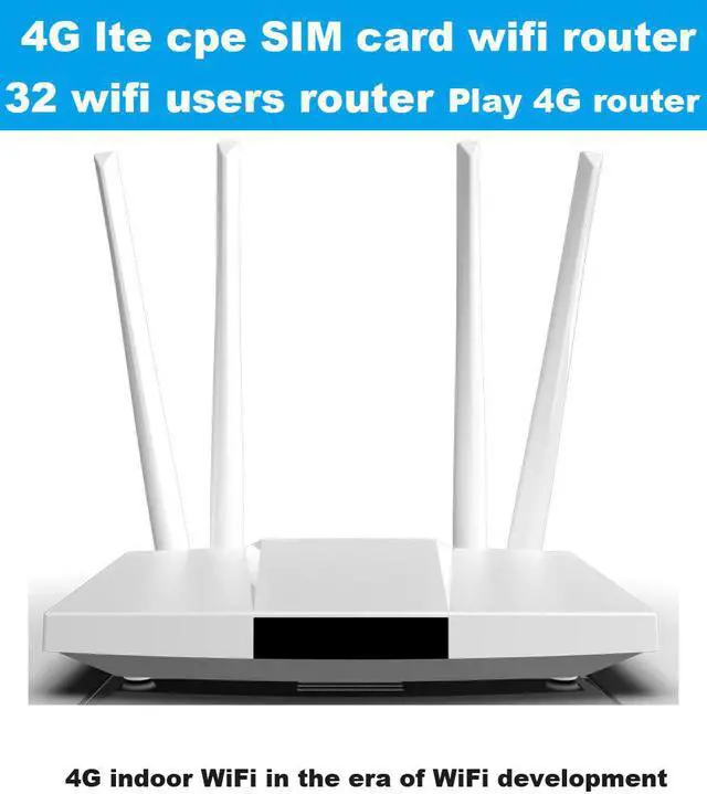 Main image of 4G lte cpe SIM card wifi router 300m CAT4 32 wifi users router RJ45 WAN LAN indoor 4G wifi router 10 orders