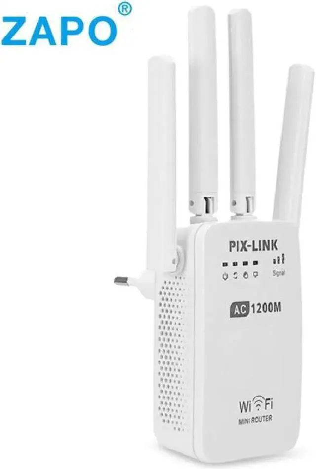 Main image of Dual Band AC 1200Mbps Wireless 2.4G / 5G Wifi Repeater 4 High Antennas Bridge Signal Amplifier Wired Router wi fi Access Point