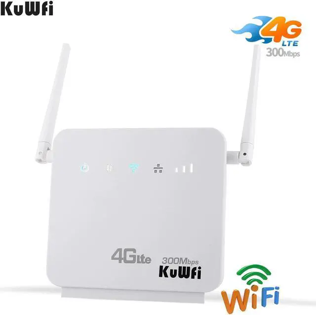 Main image of Unlocked 300Mbps Wifi Routers 4G LTE CPE Mobile Router,Two LAN Port Support SIM card and Europe/Asia/Middle East/Africa