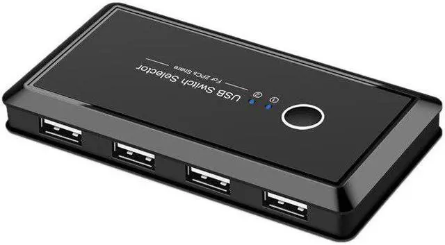 Main image of 4 port  KVM Switch 4K USB  KVM Switcher 4 in 1 out 4KX2K/60HZ win10/8/mac os. PC laptop