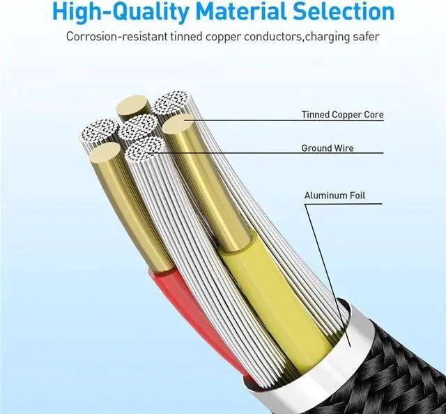 Alt view image 3 of 5 - Magnetic Micro USB Cable For  S10 S9 Type-c Charging Charge For iPhone XS XR 8 7 Magnet Charger USB Type C Cables