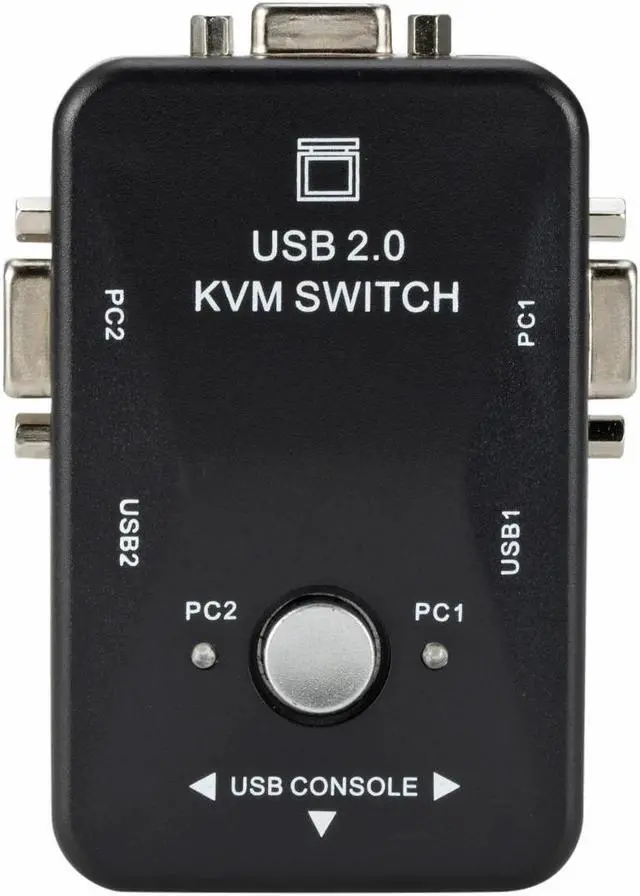 Main image of 2-In-1-Out 2 Port USB 2.0 KVM Switch Switcher 1920*1440 VGA SVGA Switch Splitter Box for Keyboard Mouse Monitor Adapter