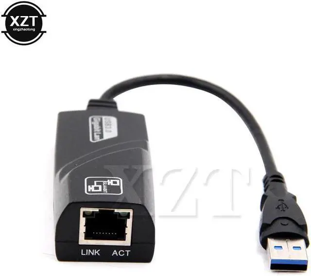 Alt view image 3 of 5 - 1PCS USB 3.0 10/100/1000Mbps Gigabit Ethernet RJ45 External Network Card LAN adapter For Windows 8 7 windows XP Vista