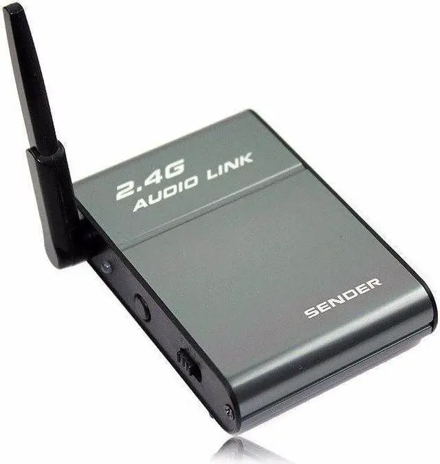 Alt view image 2 of 5 - 2.4GHz Stereo Wireless Hi-Fi Audio Transmitter Receiver Speaker BX501 16CH Wireless Audio Adapter 50M