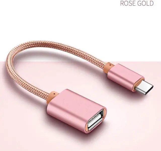 Alt view image 4 of 5 - Type C OTG Cable 3.1 Male to  3.0 A Female Fast charging Converter  Adapter  Cable For