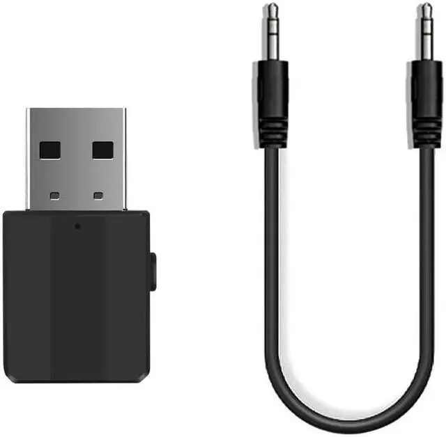 Alt view image 2 of 5 - Mini Stereo Bluetooth AUX RCA USB 3.5mm Bluetooth 5.0 Audio Receiver Transmitter Jack For TV PC Car Kit Wireless Adapter