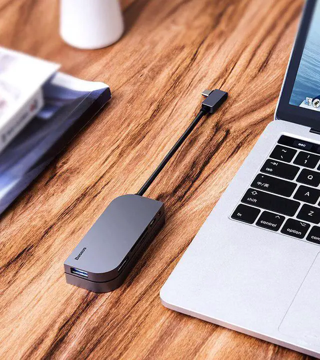 Alt view image 5 of 5 - C HUB to Multiport Adapter 3.0 Type-C HUB For iPad Pro Type C HUB For MacBook Pro Docking Station Multi 6 Ports