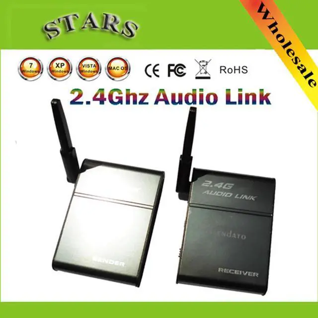 Main image of 2.4G 2.4GHz Universal Stereo Wireless Music Companion Parter Audio Transmitter Receiver Speaker link Box Adapter,