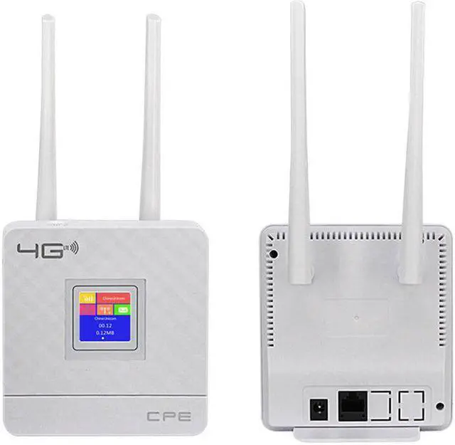 Alt view image 2 of 5 - 4G wifi Router CPE dual antennas Unlocked 4g modem wifi router Wireless Modem SIM Card Slot WAN LAN RJ45 Port