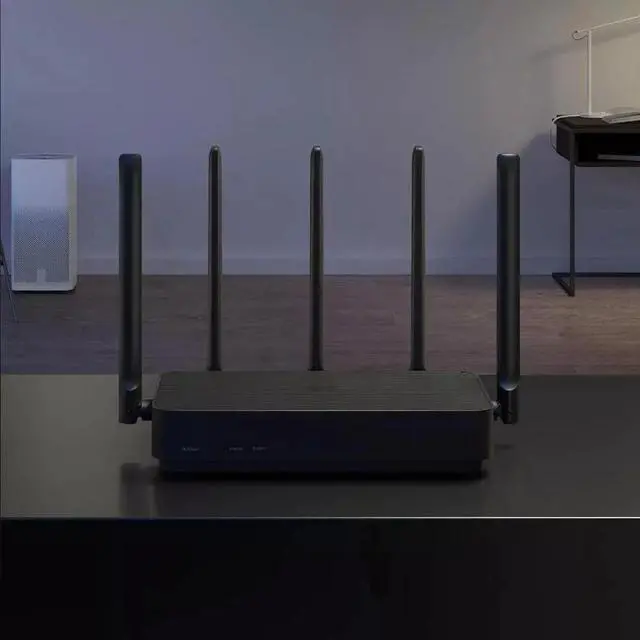 Alt view image 4 of 5 - Router 4 Pro Router Gigabit 2.4G 5.0GHz Dual-Band 2033Mbps Wireless Router 128MB With 5 High Gain Antennas Wider