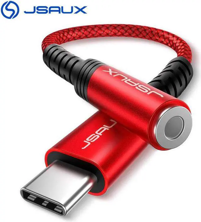 Main image of Type C 3.5mm Aux Adapter, Usb C To 3.5MM Headphone Jack Adapter Audio Cable for Pixel 4 3 2 XL iPad Pro  Galaxy S20