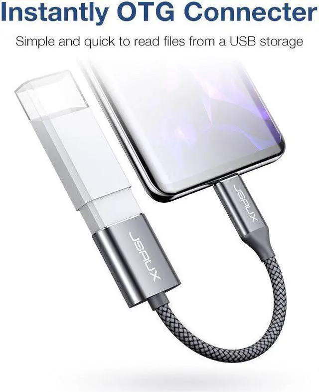 Alt view image 5 of 5 - 2Pack  USB C Adapter OTG Type C Cable USB C to USB 3.0 Adapter Otg Cable Thunderbolt 3 for MacBook