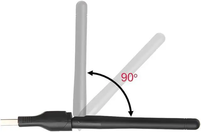 Alt view image 2 of 5 - New WIFI USB Adapter MT7601 150Mbps USB 2.0 WiFi Wireless Network Card 802.11 b/g/n LAN Adapter with rotatable Antenna